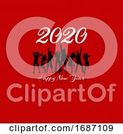 Poster, Art Print Of Happy New Year Party Crowd Background