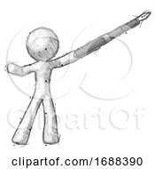 Poster, Art Print Of Sketch Design Mascot Man Pen Is Mightier Than The Sword Calligraphy Pose