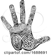Hand Abstract Design Pattern Concept