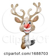 Poster, Art Print Of Reindeer Christmas Cartoon Character