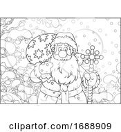 Poster, Art Print Of Santa In The Snow