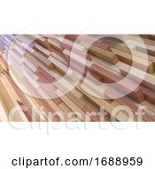 Poster, Art Print Of 3d Geometric Abstract Background