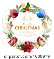Merry Christmas And Happy New Year Greeting