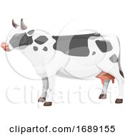 Poster, Art Print Of Dairy Cow