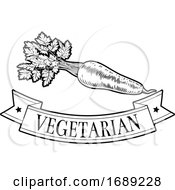Poster, Art Print Of Carrot Food Vegetarian Sign
