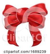Red Ribbon Gift Bow