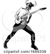 Poster, Art Print Of Death Metal Guitarist