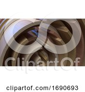 Poster, Art Print Of 3d Geometric Abstract Background