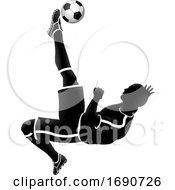 Poster, Art Print Of Soccer Player Silhouette