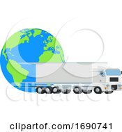 Big Rig And Earth by AtStockIllustration