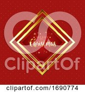 Poster, Art Print Of Red And Gold Christmas Background