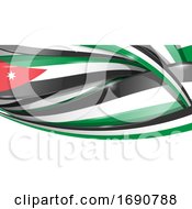 Poster, Art Print Of Jordan Ribbon Flag Background