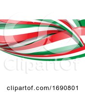 Poster, Art Print Of Italian Or Mexican Ribbon Flag Background