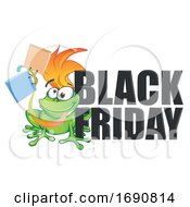 Black Friday Shopping Frog by Domenico Condello