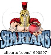 Poster, Art Print Of Spartan Trojan Cricket Sports Mascot