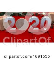 Poster, Art Print Of 2020 Happy New Year Background