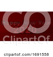 Poster, Art Print Of 2020 Happy New Year Background