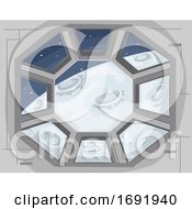 Poster, Art Print Of Cupola Outer Space Illustration