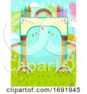 Poster, Art Print Of Colors Arch Nature 123 Illustration
