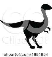 Poster, Art Print Of Silhouetted Dinosaur