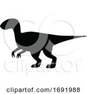 Silhouetted Dinosaur