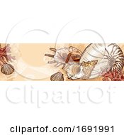 Poster, Art Print Of Seashell Banner