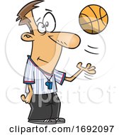 Cartoon Basketball Referee