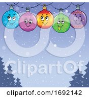 Poster, Art Print Of Christmas Bauble Ornament Background