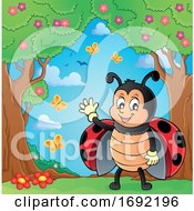 Poster, Art Print Of Waving Ladybug
