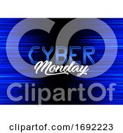 Modern Background Design For Cyber Monday