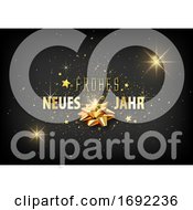 Poster, Art Print Of Frohes Neues Jahr German Happy New Year