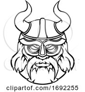 Poster, Art Print Of Viking Sports Mascot Character