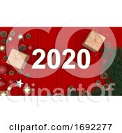 Poster, Art Print Of 2020 Happy New Year Background