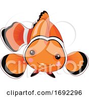 Poster, Art Print Of Cute Happy Clownfish