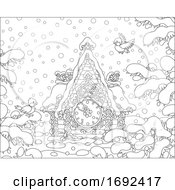 Poster, Art Print Of Winter Cuckoo Clock With Birds