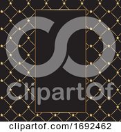 Poster, Art Print Of Gold And Black Border Christmas Background
