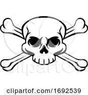 Skull And Crossbones Pirate Jolly Roger by AtStockIllustration