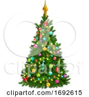 Poster, Art Print Of Decorated Christmas Tree