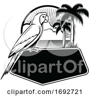 Parrot And Tropical Sign