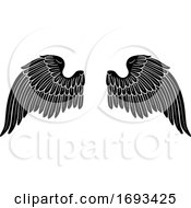 Poster, Art Print Of Wings Angel Or Eagle Pair