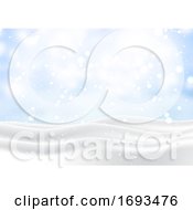 Poster, Art Print Of Christmas Snowy Landscape