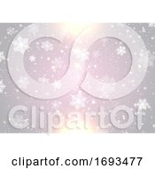 Poster, Art Print Of Christmas Snowflakes Background