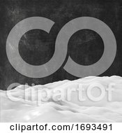 Poster, Art Print Of 3d Snow On A Grunge Texture Background