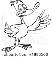 Poster, Art Print Of Presenting Duck