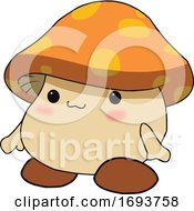Poster, Art Print Of Cute Happy Mushroom