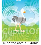 Poster, Art Print Of Happy Ostrich