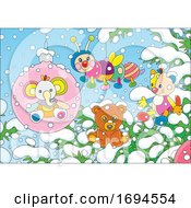 Poster, Art Print Of Toys In The Snow