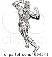 Ancient Greek Or Roman Strong Man by AtStockIllustration