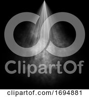 Poster, Art Print Of 3d Background With Smoke In Spotlight