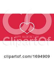 Poster, Art Print Of Minimalistic Background For Valentines Day
